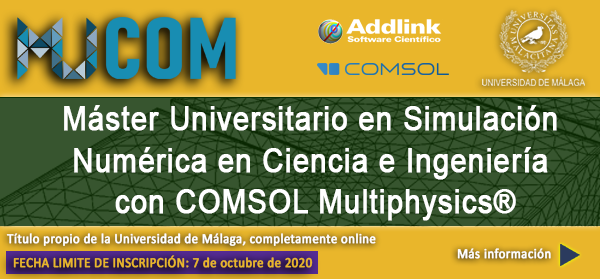 WWW - Máster universitario en simulación numérica en ciencia e ingeniería con COMSOL Multiphysics (2020-2021)