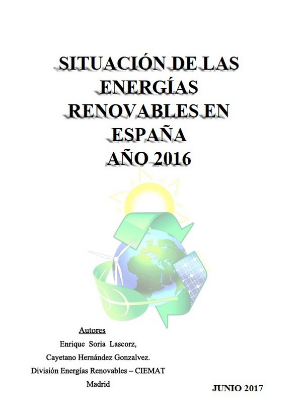 Documento de Análisis de la situación de las energías renovables en España 2016. Perspectivas a 2020